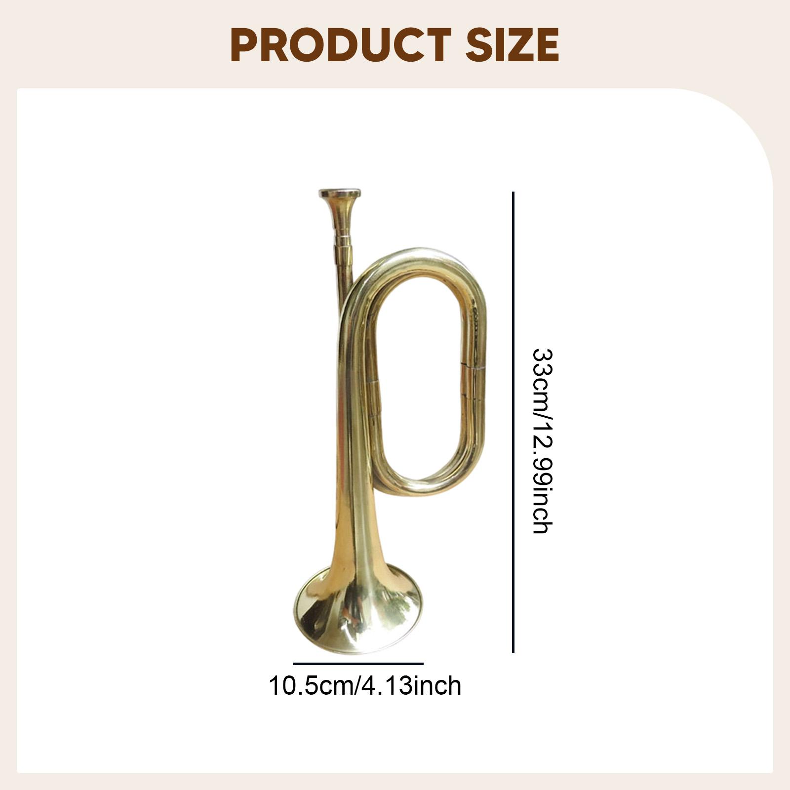 Musical Instrument Bugle - Corneta de Trompete, Instrumento Musical Portátil