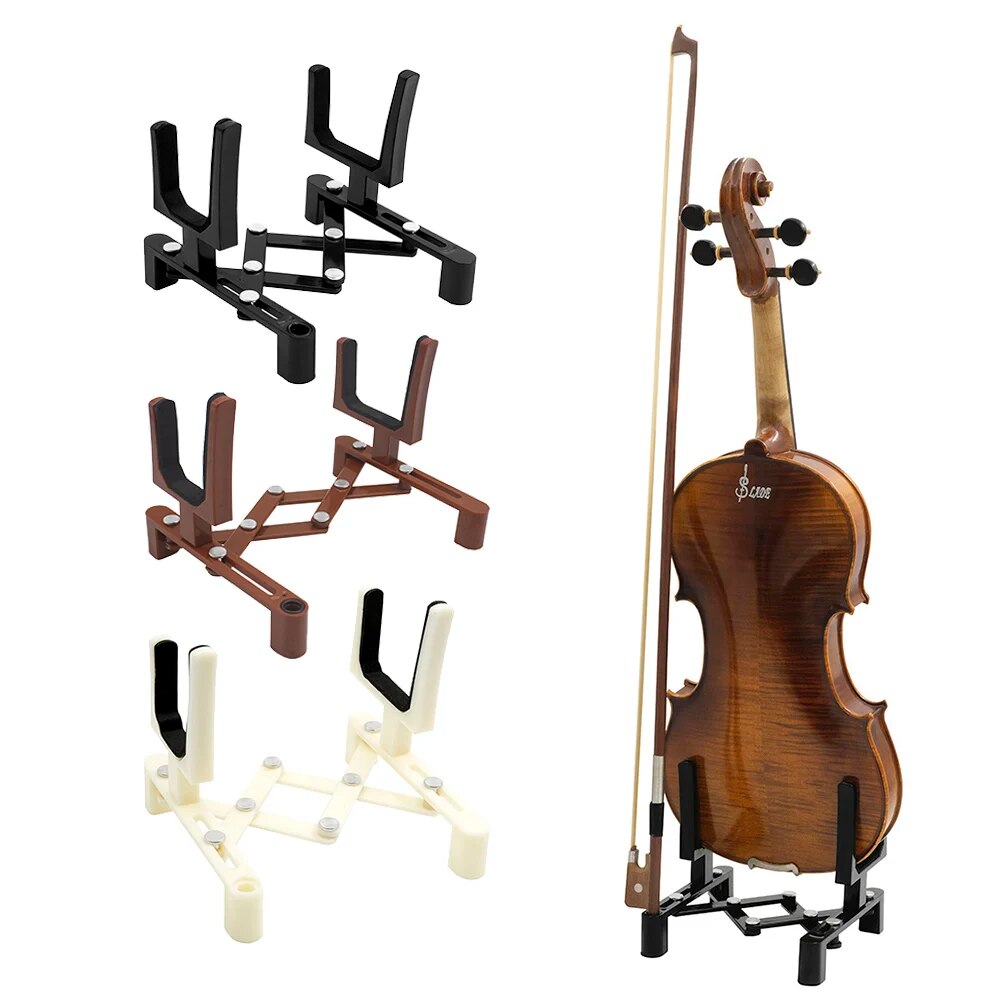 Musical Instrument Fiddle - Suporte de violino ajustável portátil tamanho