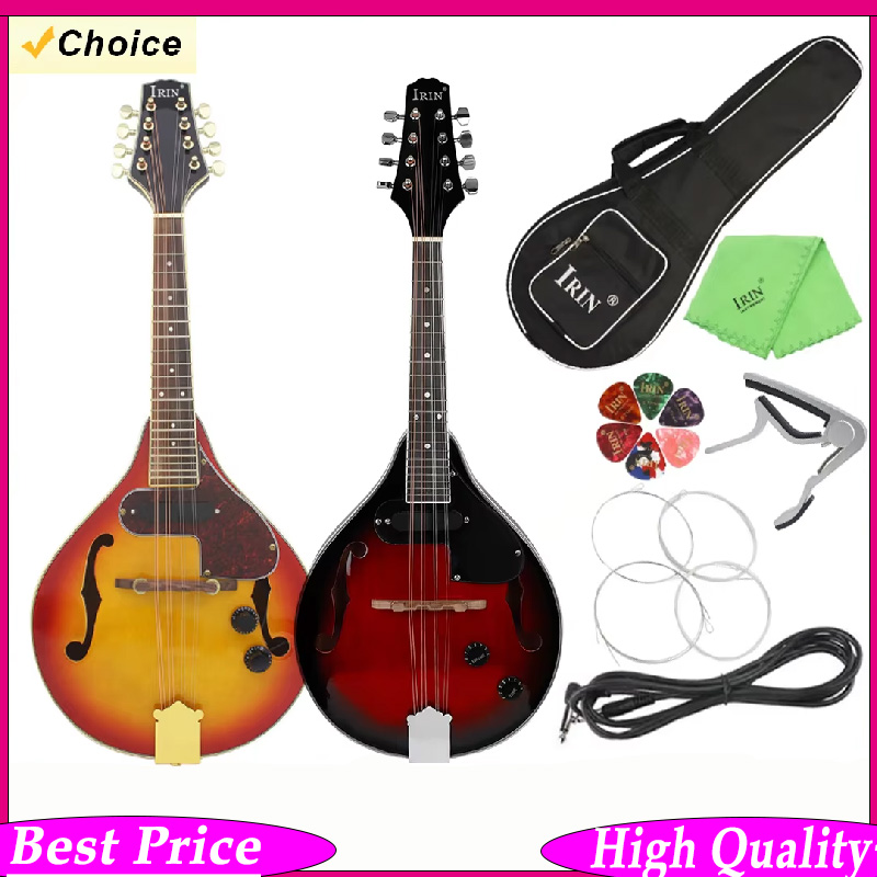 Mandolin A Style - Conjunto de mandolim elétrico IRIN com