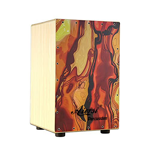 Cajon Box Drum - Cajon de Madeira Colorido, Instrumento de
