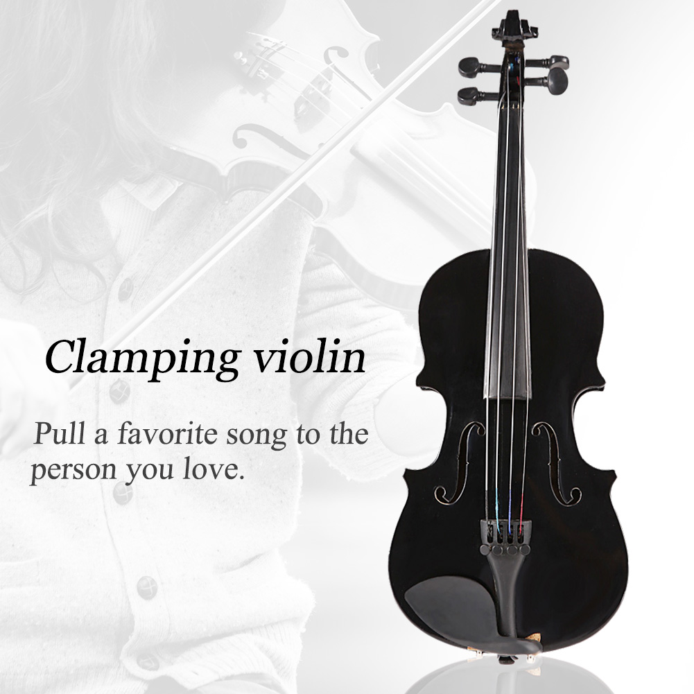 Musical Instrument Fiddle - Kit de Violino Acústico Brilhante 1/8