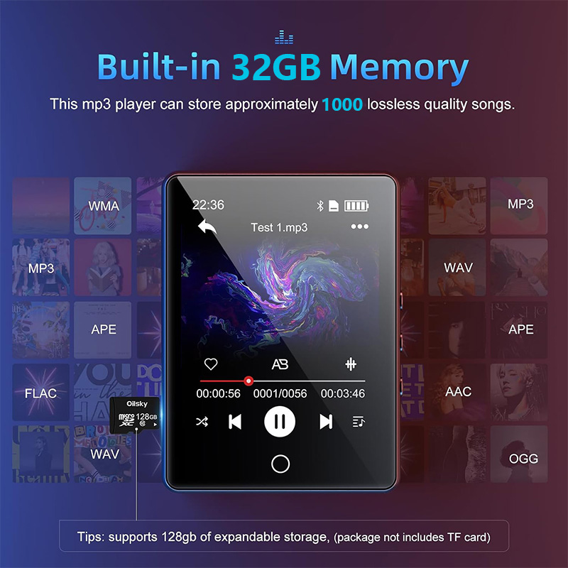 Touch Screen MP3 Player com al - Musical Instrument Image avaliação e preço