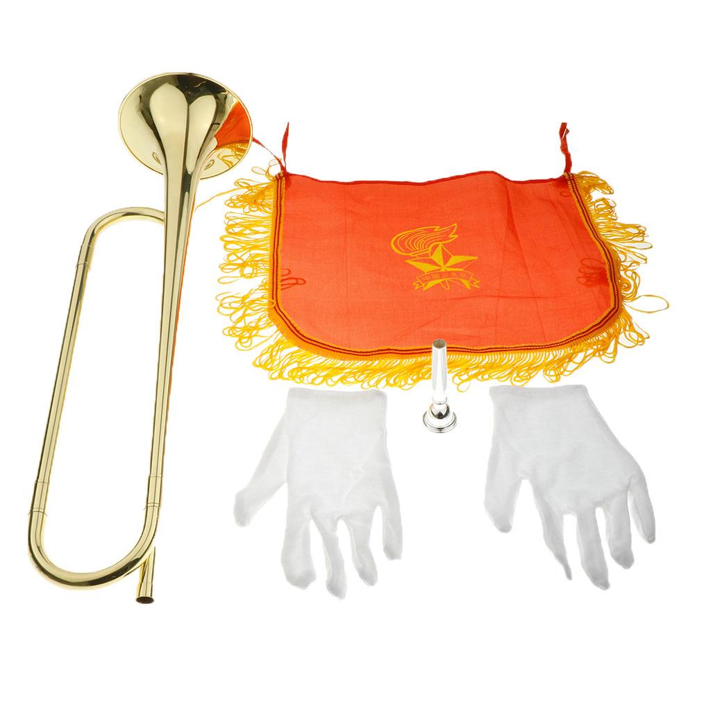 Trompete Infantil de Latão Dou - Musical Instrument Bugle avaliação e preço