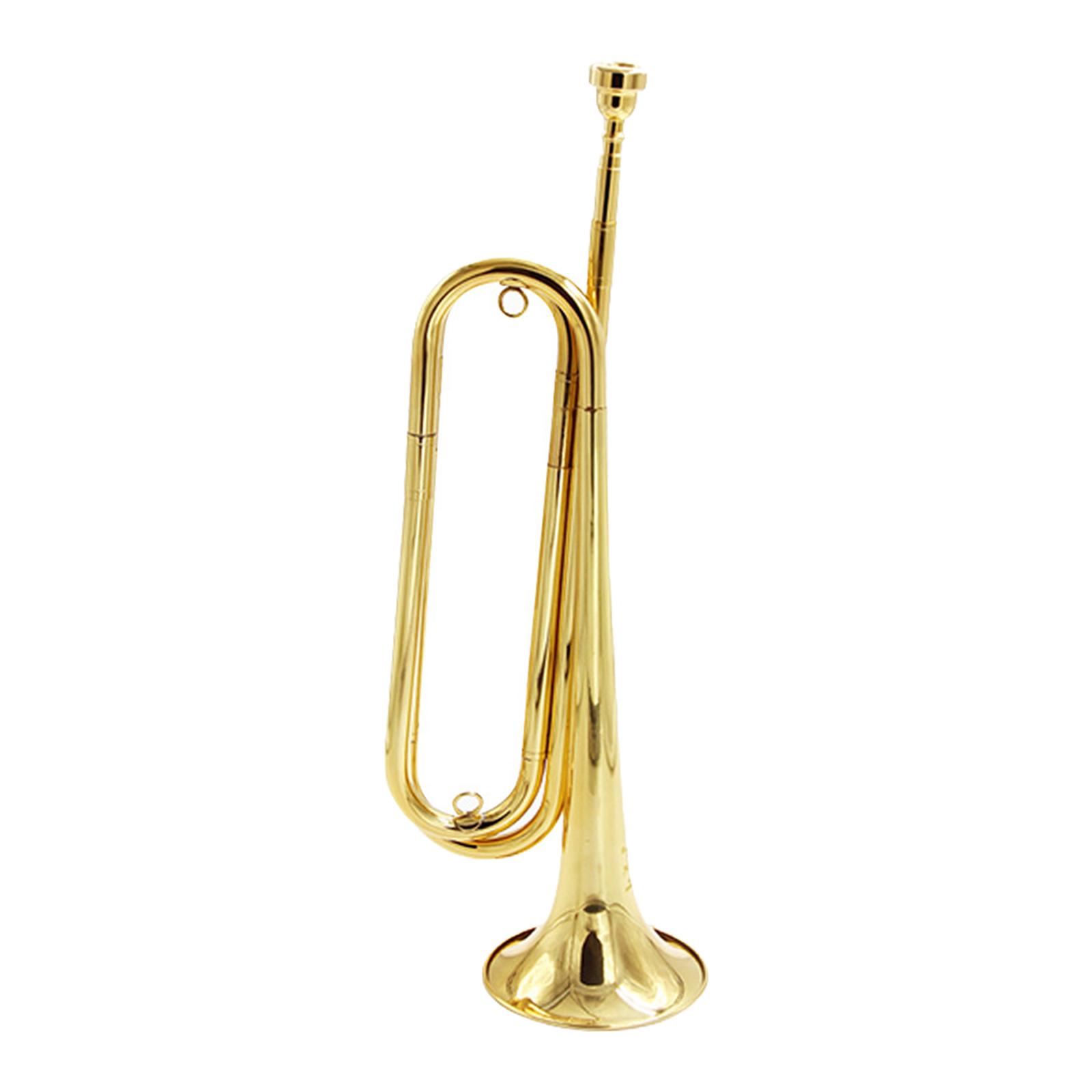 Trompete de cavalaria de corne - Musical Instrument Bugle avaliação e preço