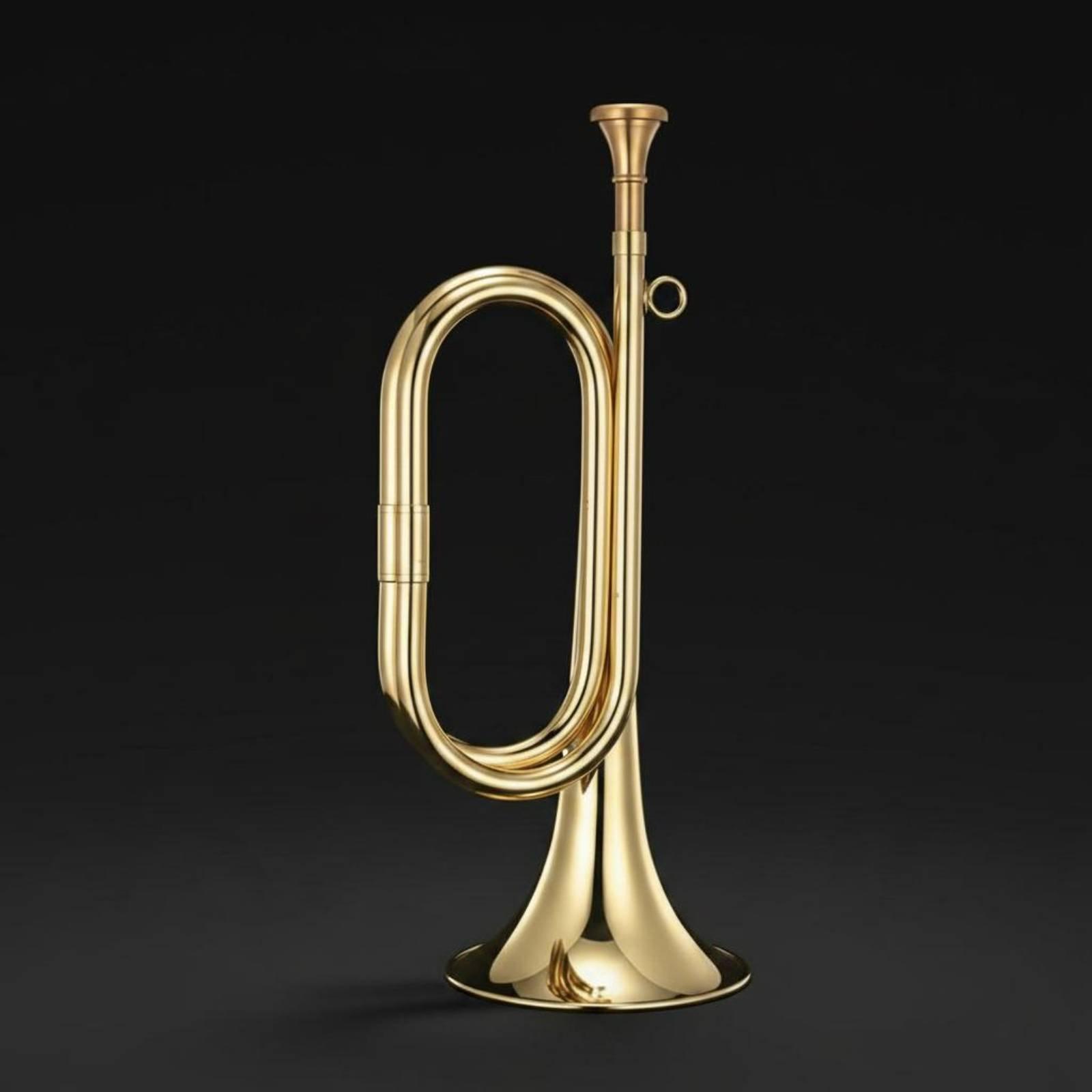 Corneta Musical de Latão Portá - Musical Instrument Bugle avaliação e preço