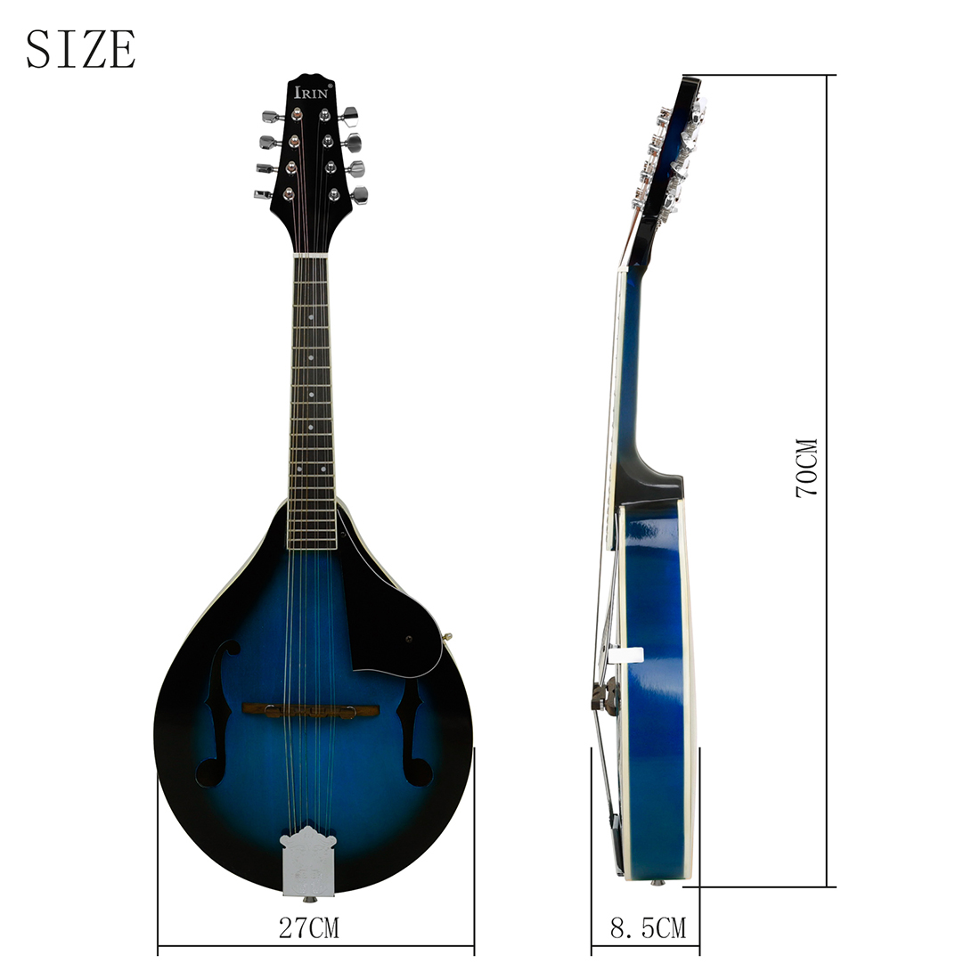 Mandolim IRIN de 8 Cordas, Cor - Mandolin A Style avaliação e preço