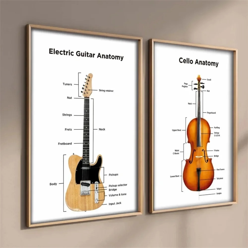Guitarra Elétrica Anatomia Pos - Musical Instrument Image avaliação e preço