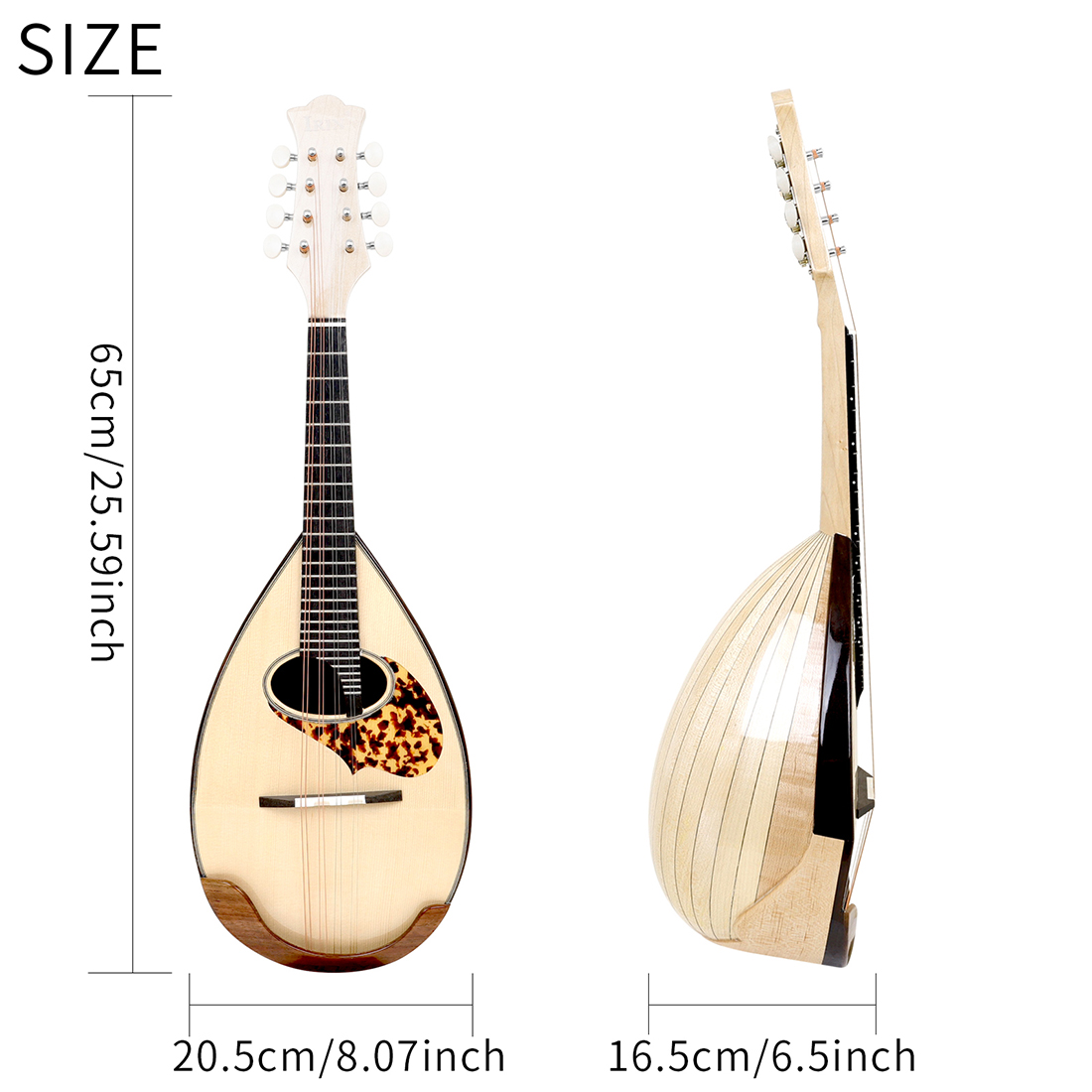 Mandolim IRIN de 8 cordas, mod - Mandolin A Style avaliação e preço
