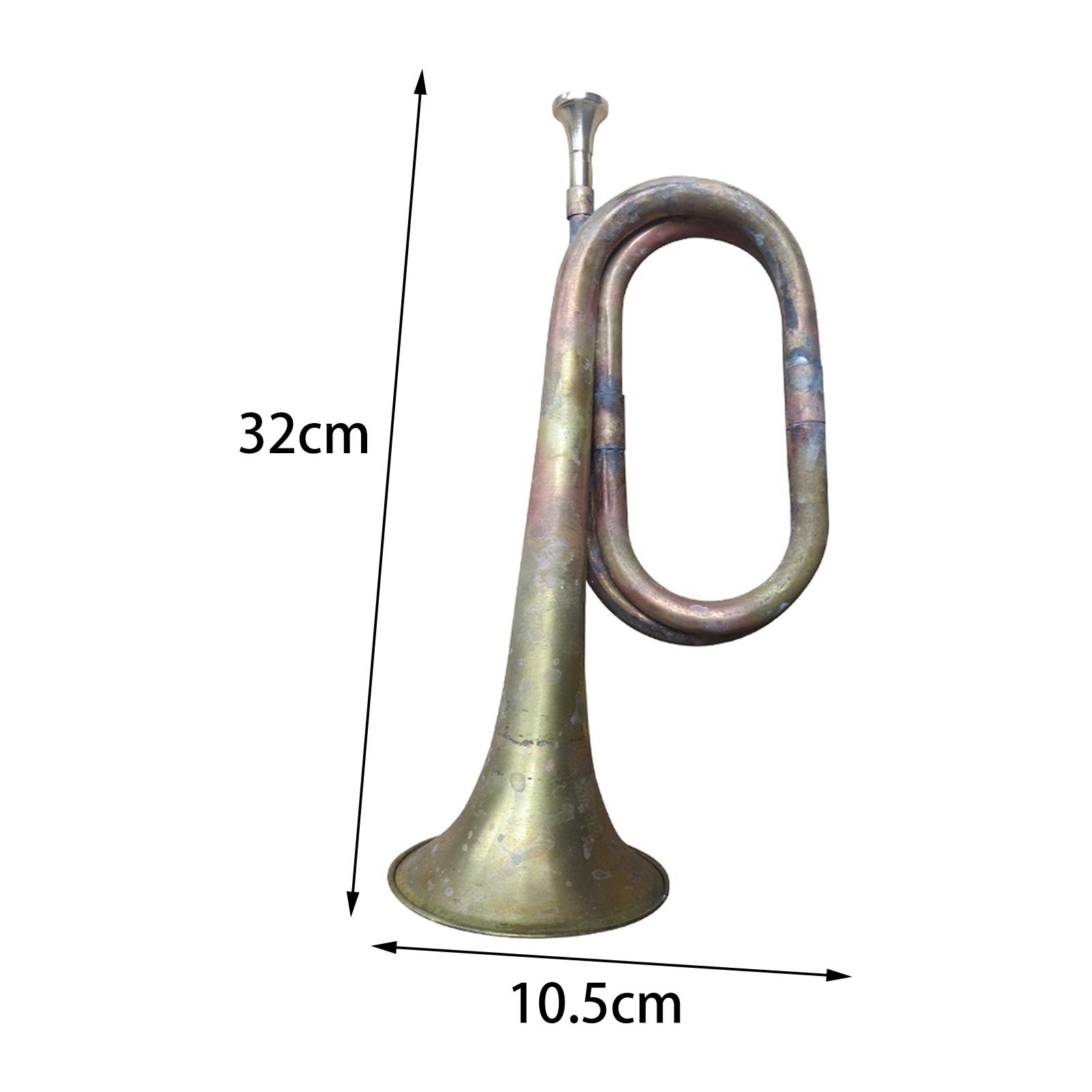 Trombeta de Latão Sólido Retrô - Musical Instrument Bugle avaliação e preço