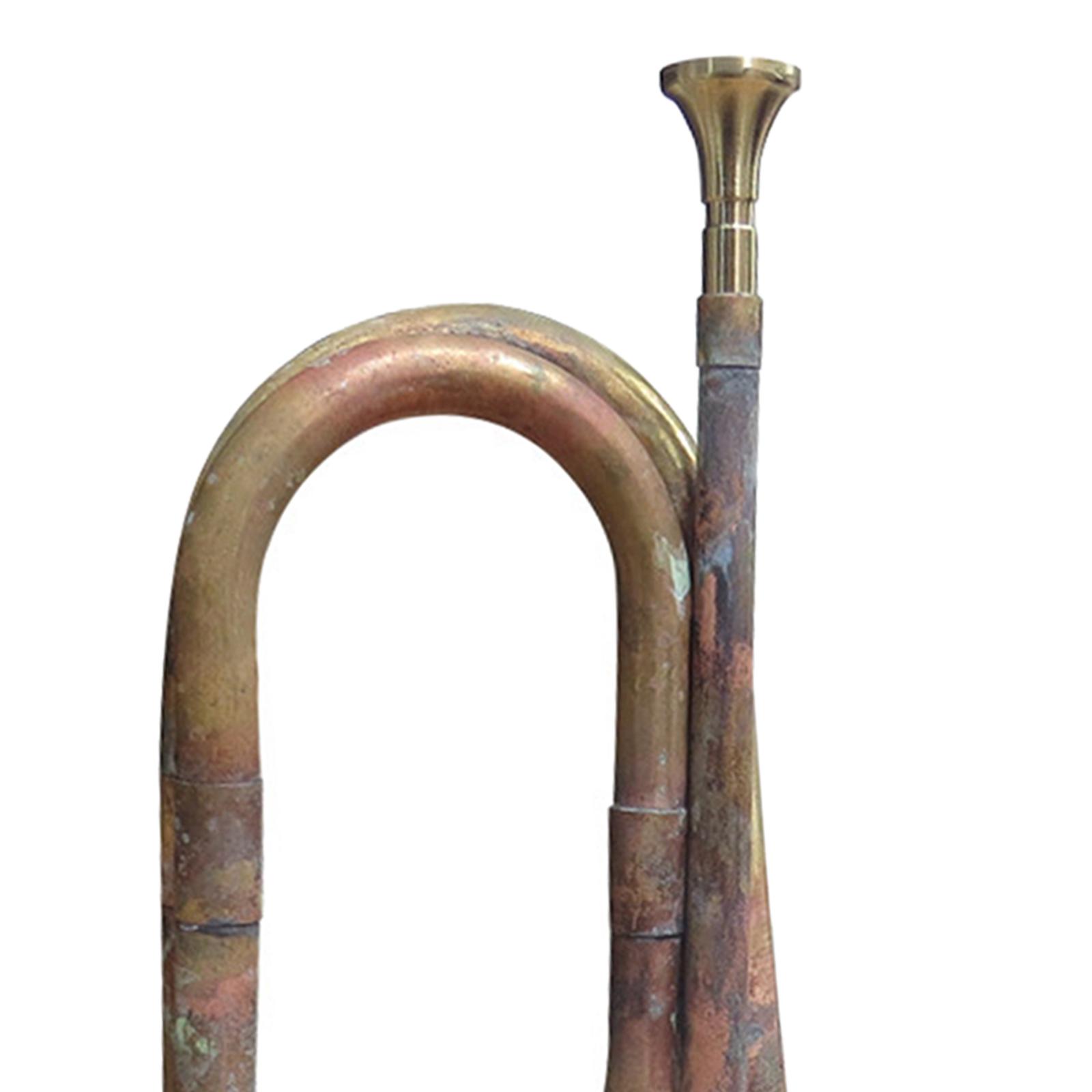 Trombeta de Latão Sólido Retrô - Musical Instrument Bugle avaliação e preço
