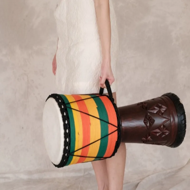 12 Polegada djembe mogno tambo - Musical Instrument Africa avaliação e preço