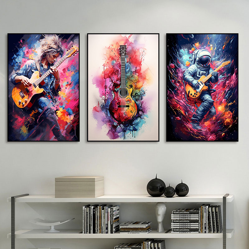 Arte Abstrata Colorida Sem Mol - Musical Instrument Image avaliação e preço